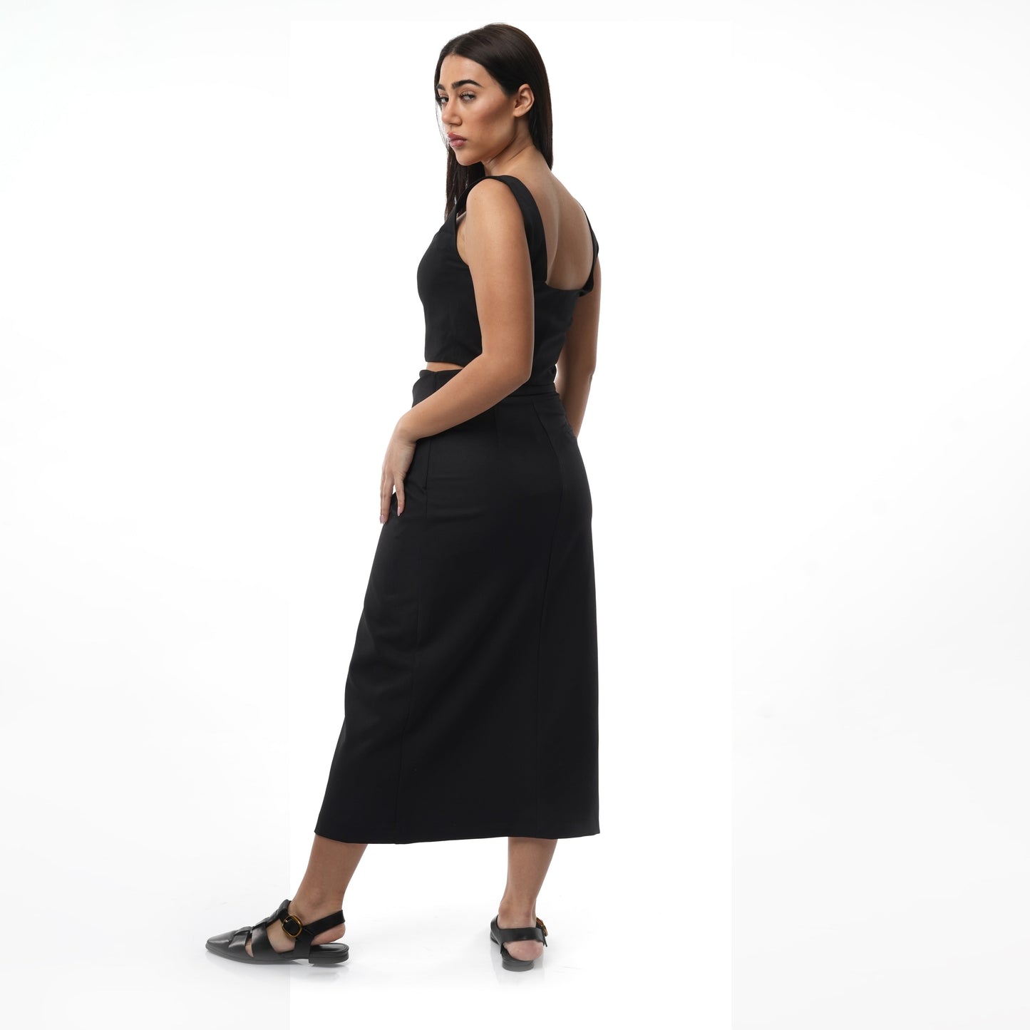 Co-Ord Set | Midi Skirt & Waistcoat