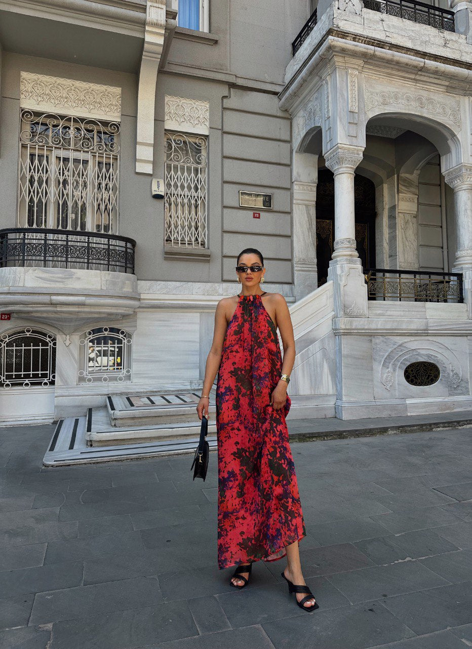 Red me Maxi Dress