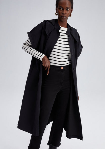 Short Sleeve Trench Coat