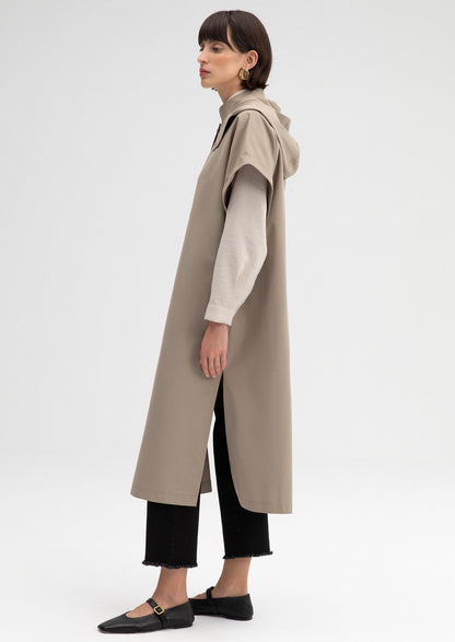 Short Sleeve Trench Coat