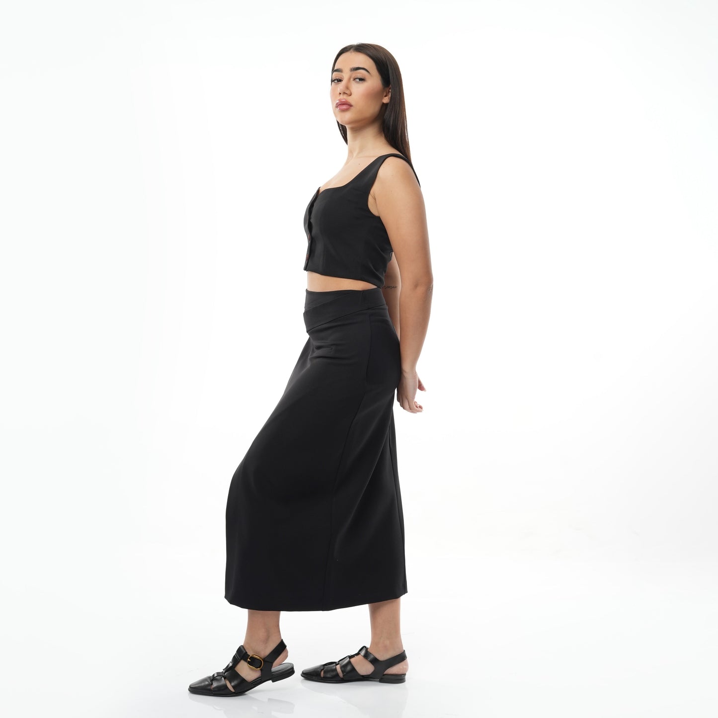 Co-Ord Set | Midi Skirt & Waistcoat