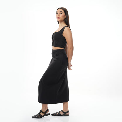 Co-Ord Set | Midi Skirt & Waistcoat