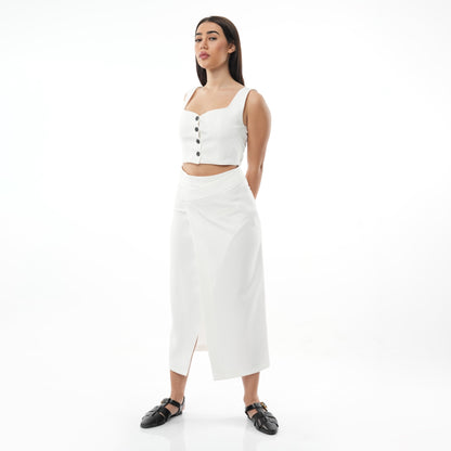 Co-Ord Set | Midi Skirt & Waistcoat