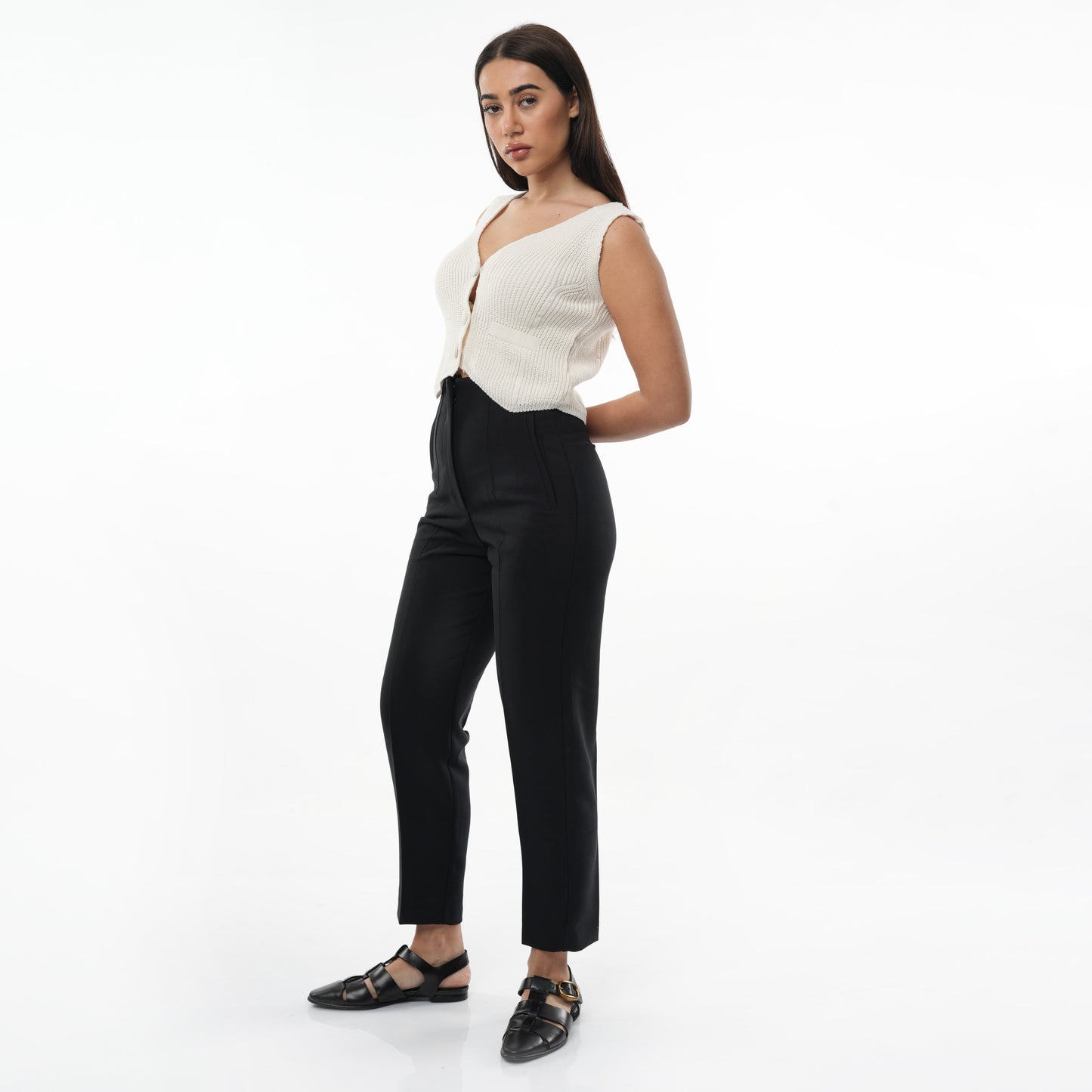 Buttoned Up Knitwear Vest