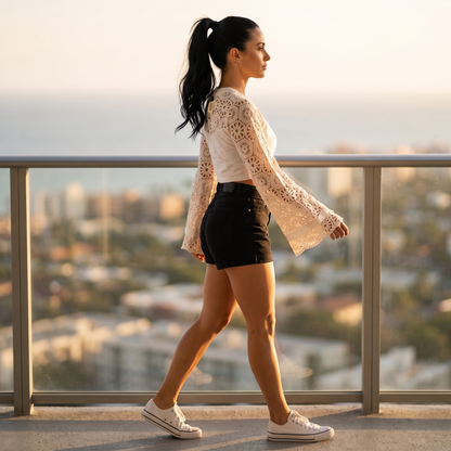 Crochet Top | Long Sleeves