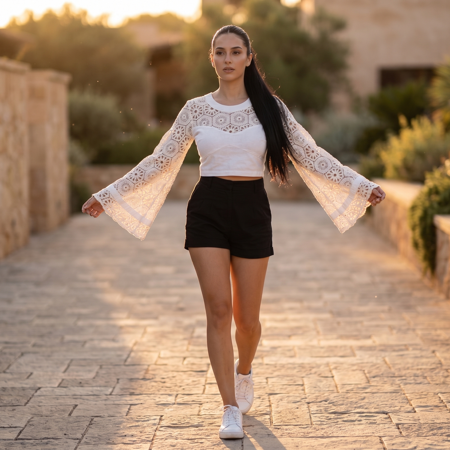 Crochet Top | Long Sleeves