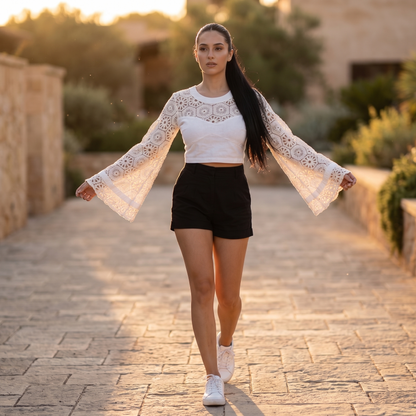 Crochet Top | Long Sleeves
