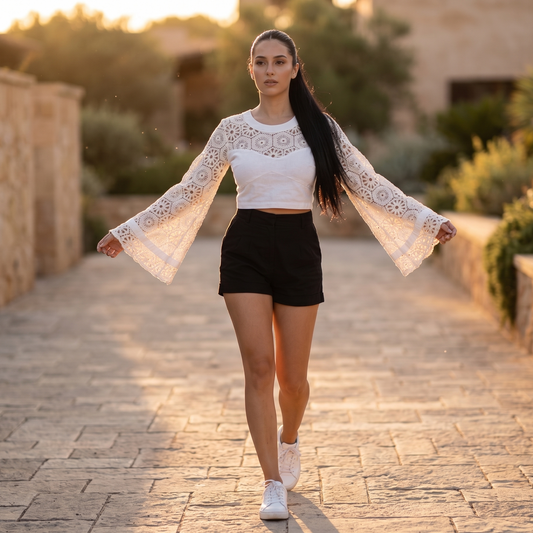 Crochet Top | Long Sleeves