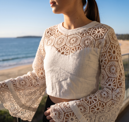 Crochet Top | Long Sleeves
