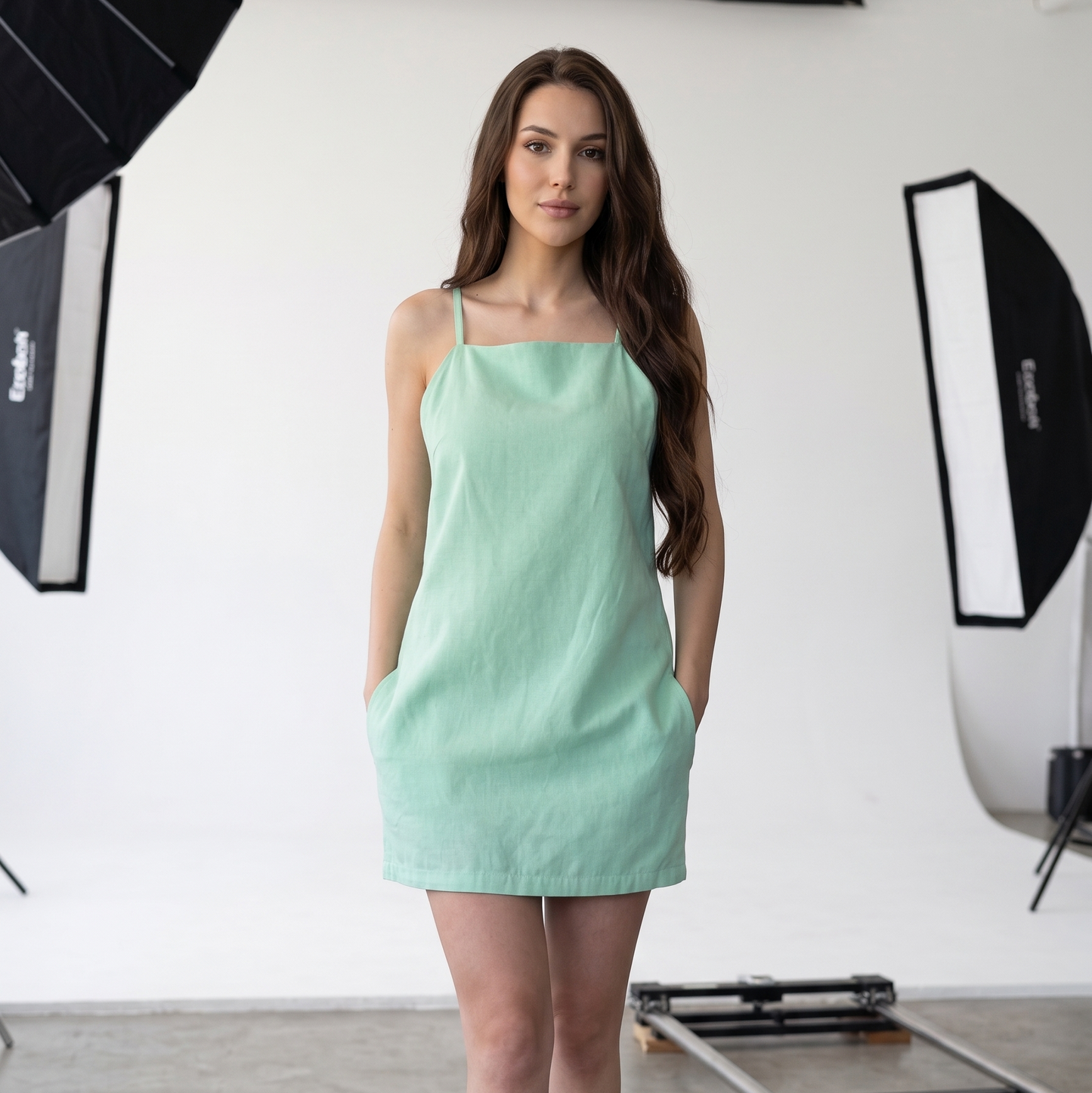 Linen Mini Dress