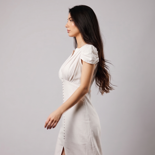 Linen Midi Dress