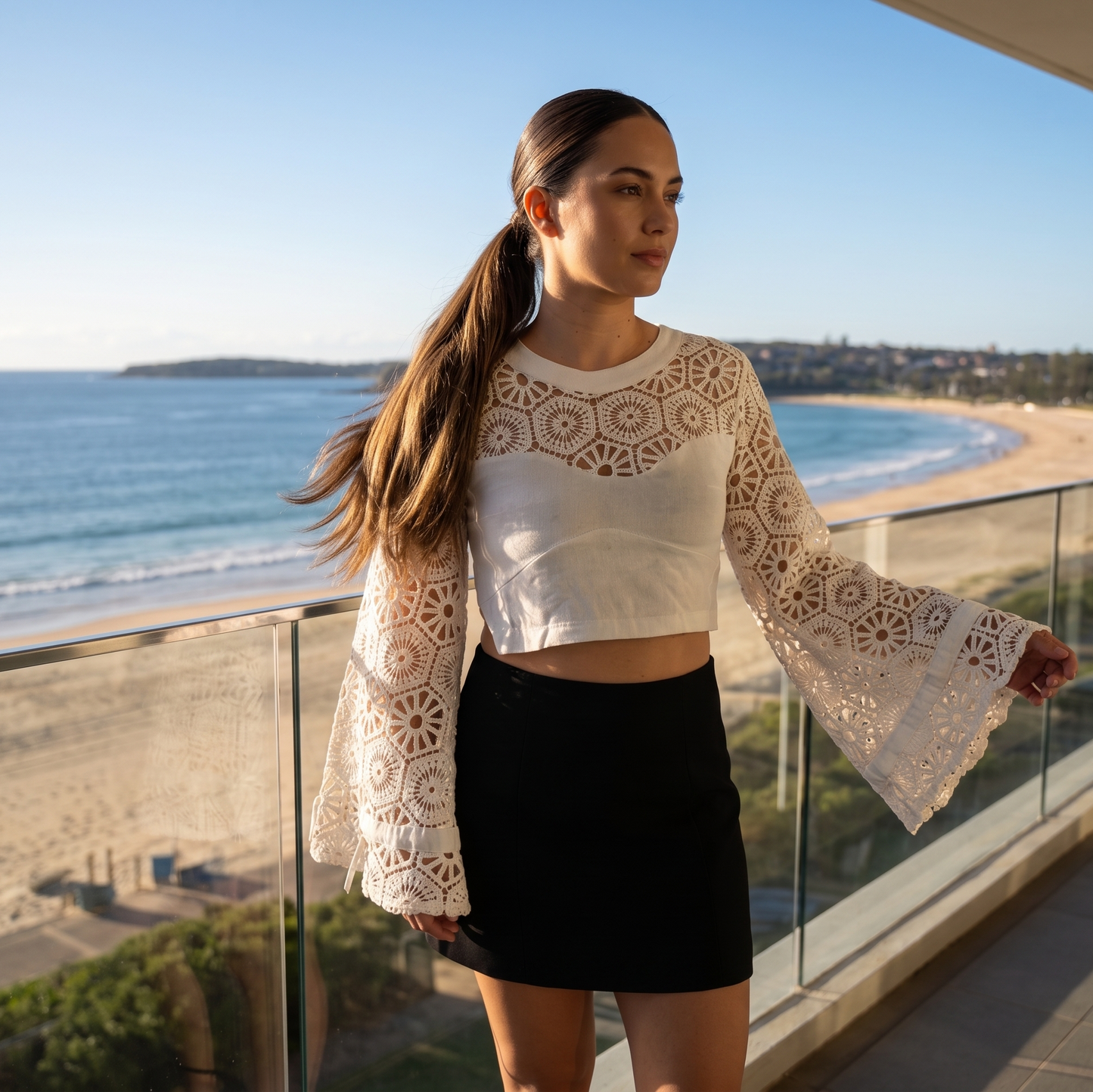 Crochet Top | Long Sleeves