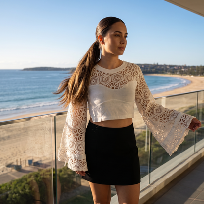 Crochet Top | Long Sleeves