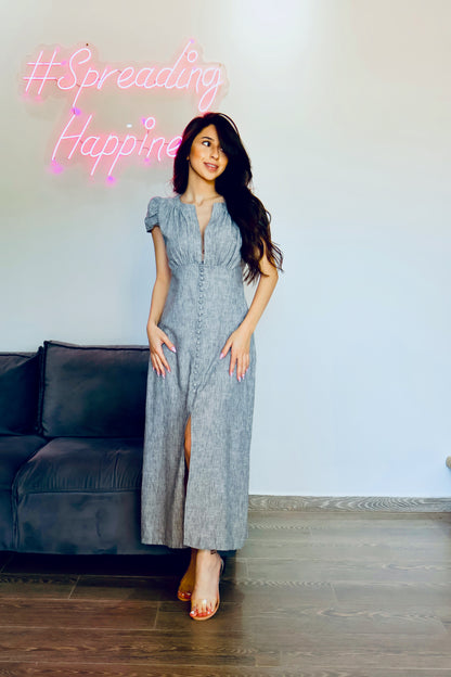 Linen Midi Dress
