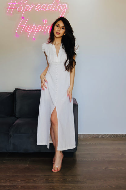 Linen Midi Dress
