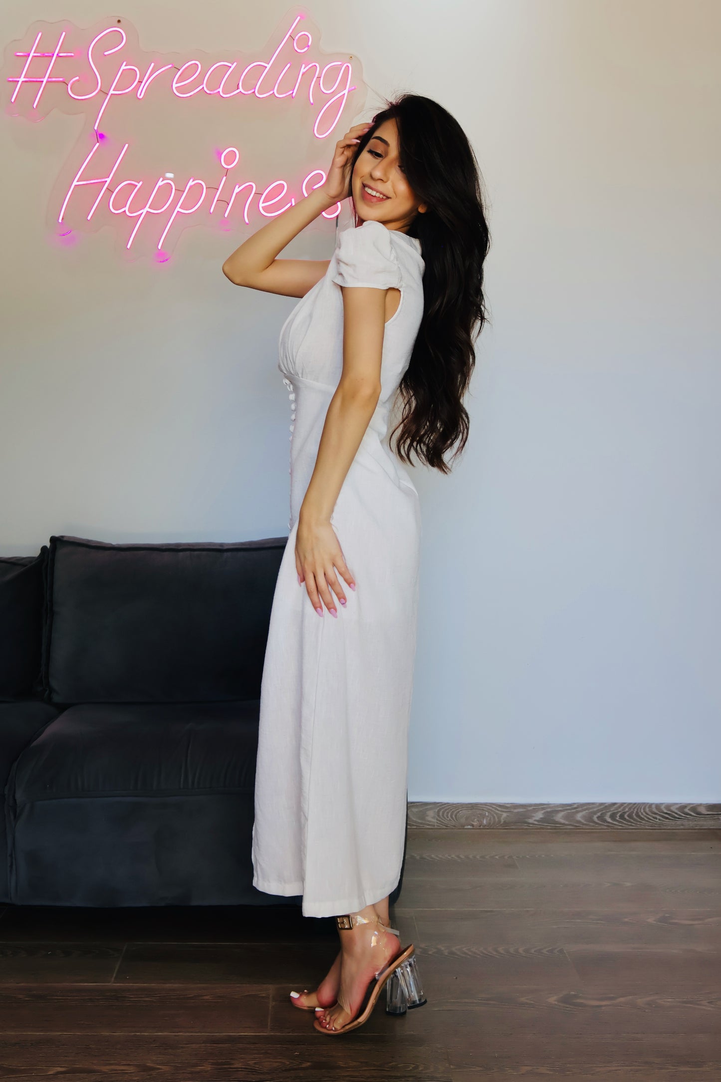 Linen Midi Dress