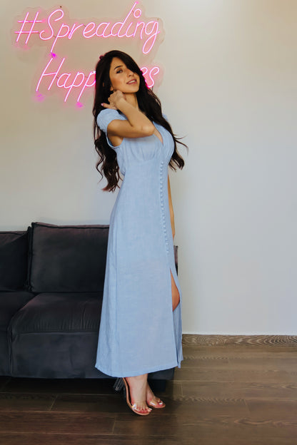 Linen Midi Dress