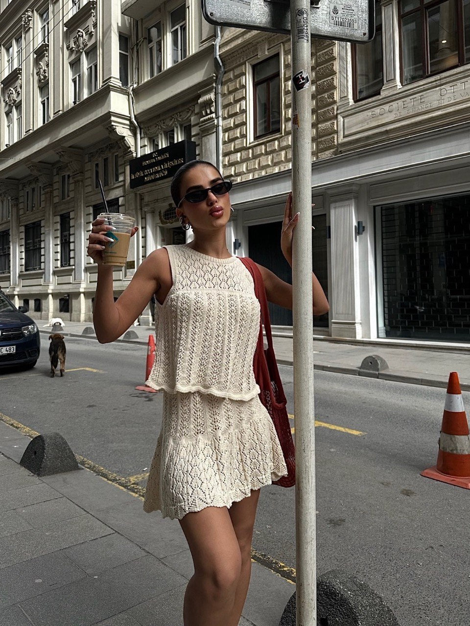 Knit Flare Skirt & Top