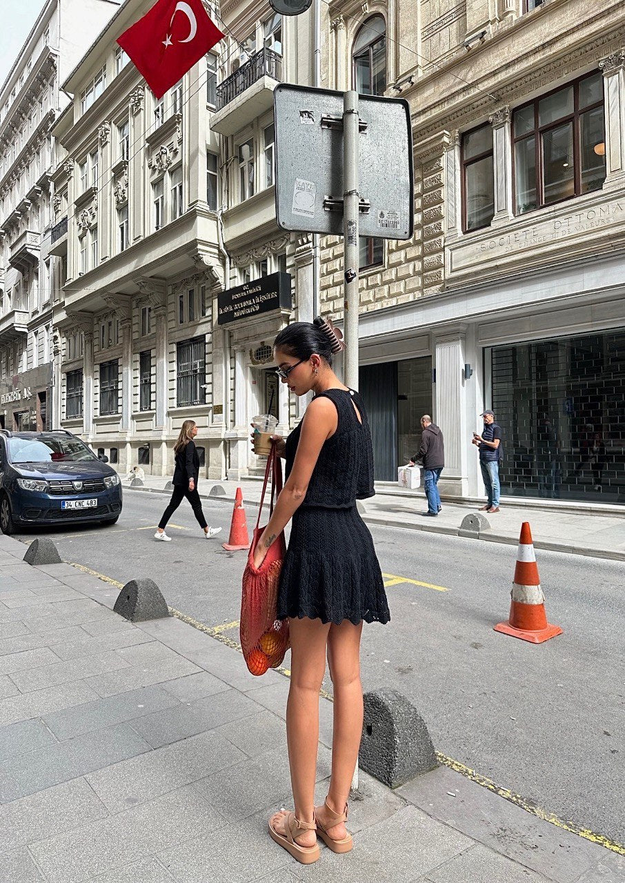 Knit Flare Skirt & Top