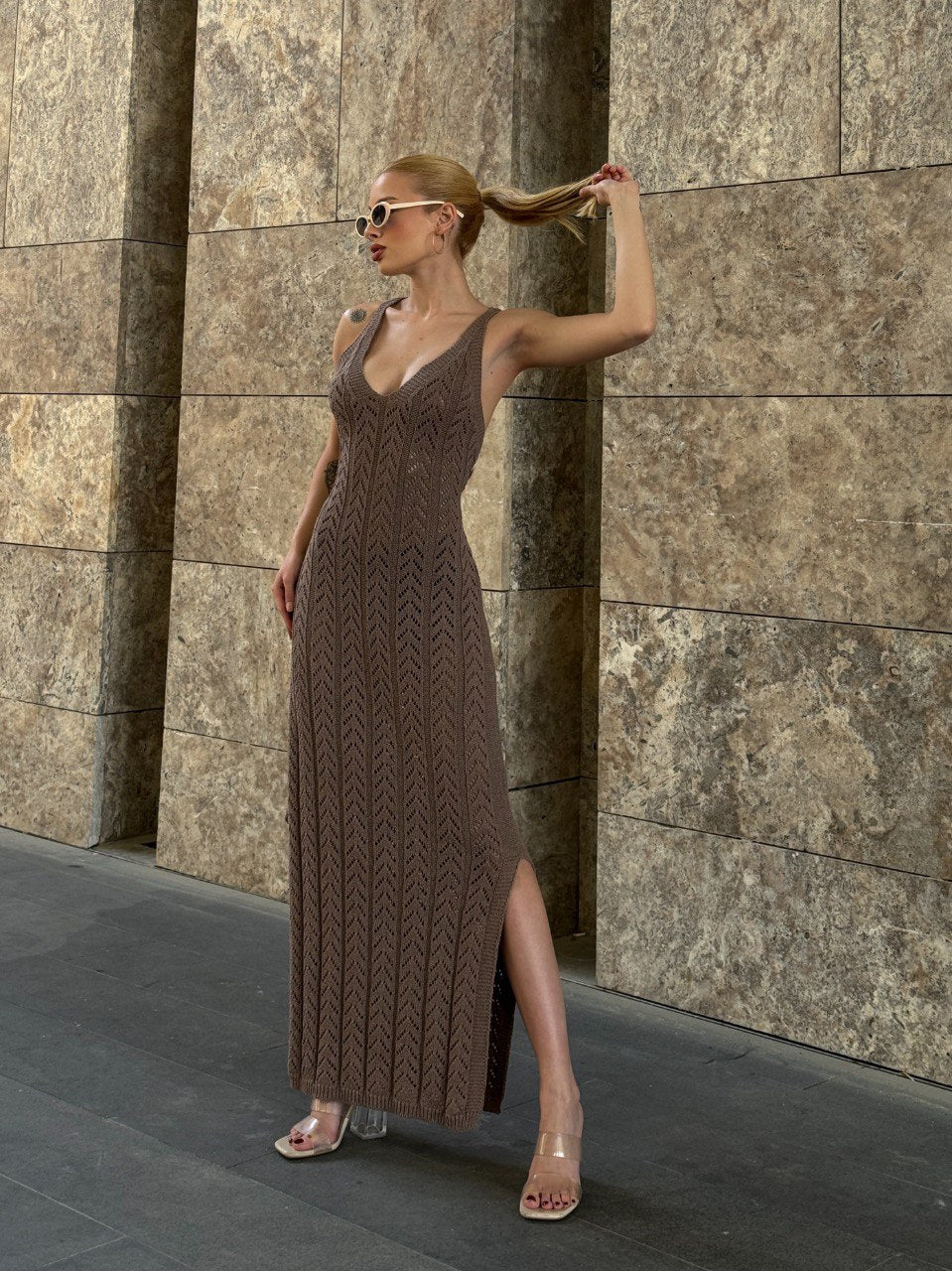 Knit Dress - (MIDI)