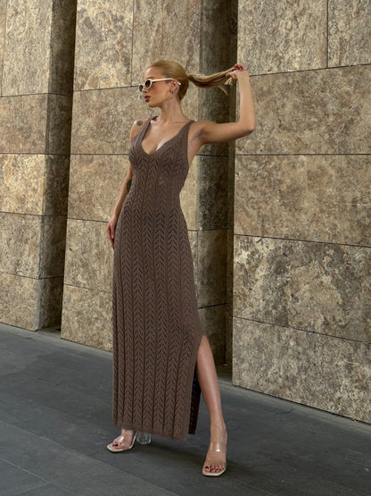 Knit Dress - (MIDI)