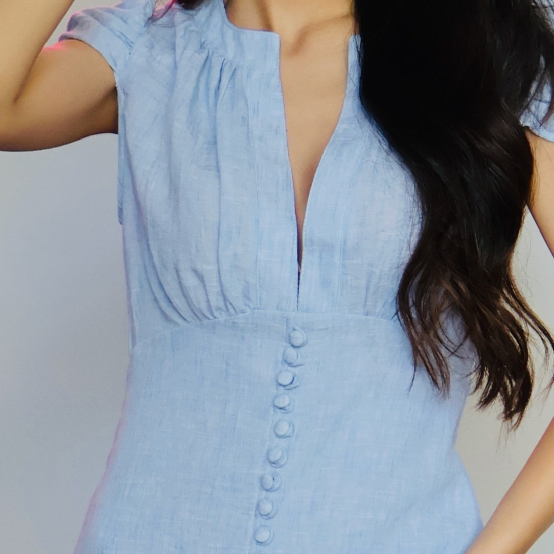 Linen Midi Dress