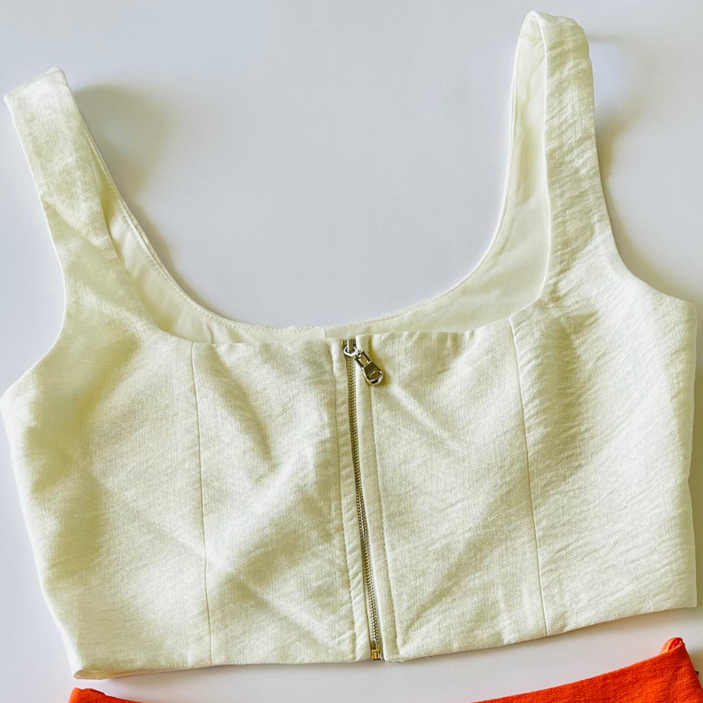 Zipper Crop Top