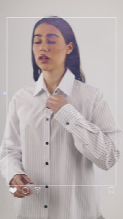 White Striped Shirt